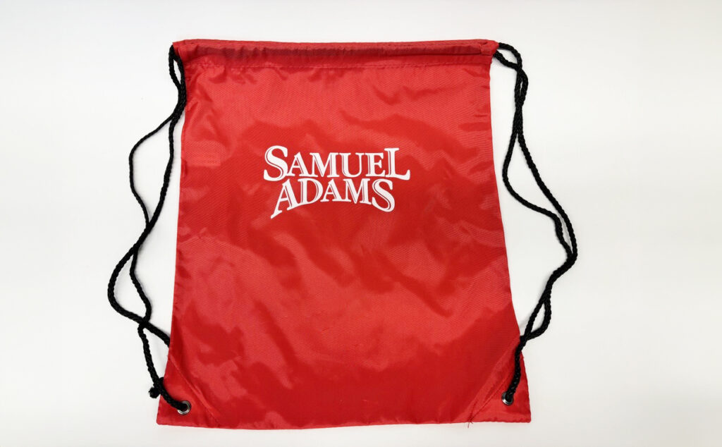 Sam Adams Red Drawstring Bag